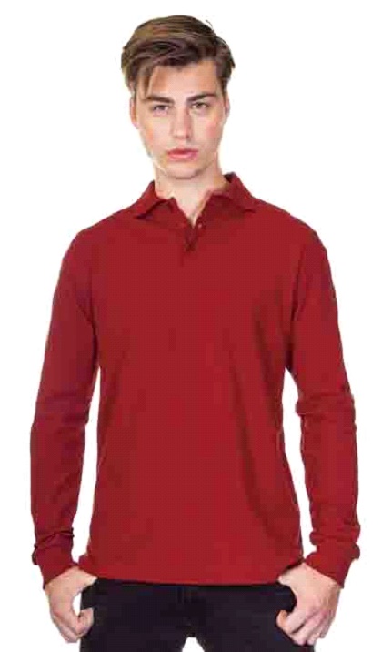 Classic Long Sleeve Cotton Piqué Polo Shirt